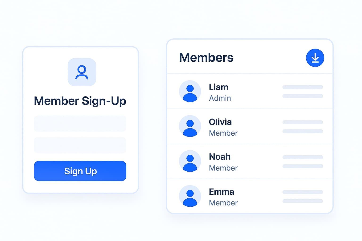 Member Sign-Up & Directory